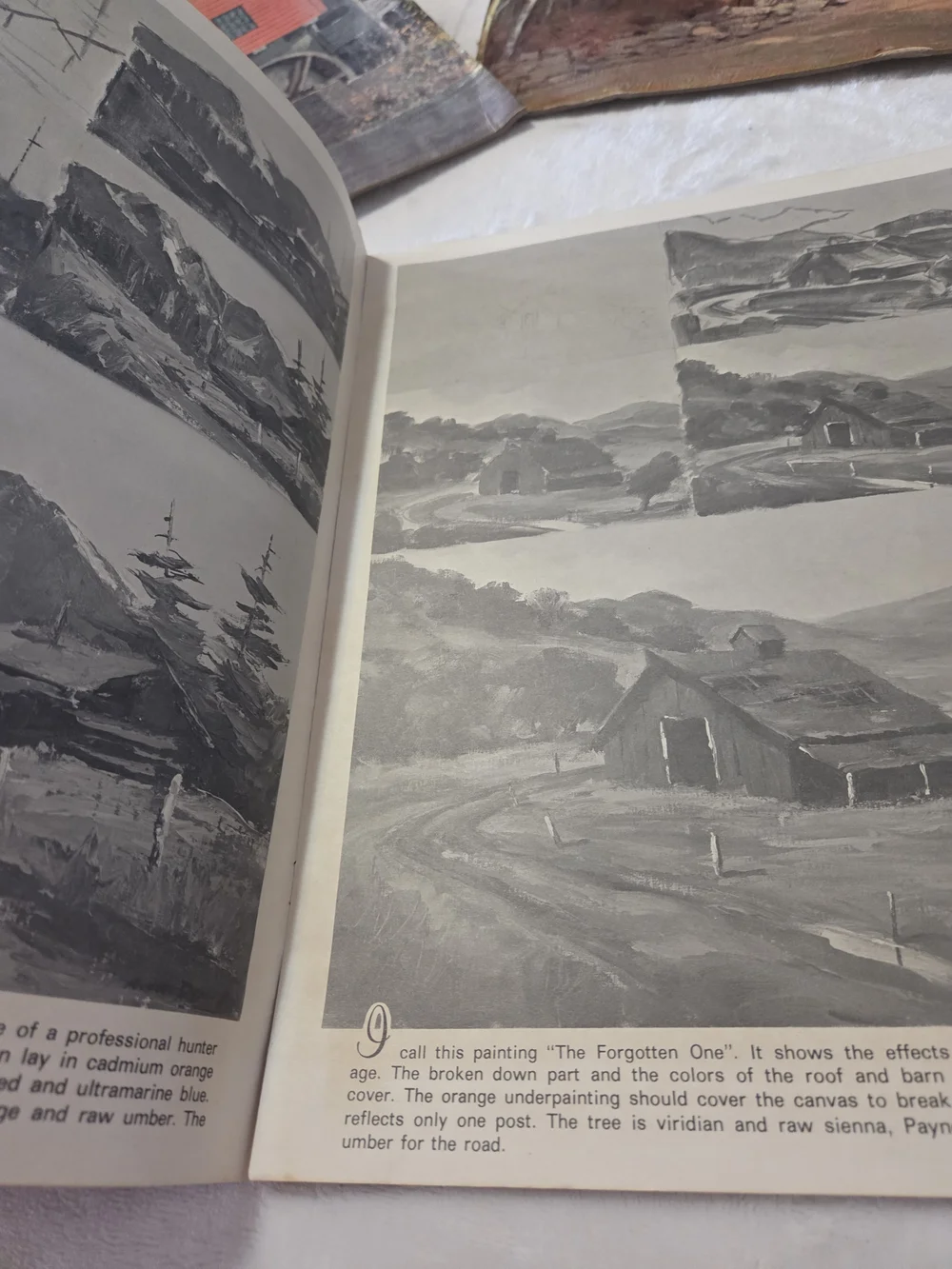Lithograph Prints Red Barns, Red Barn Magazine, E Thomas, Brightwell